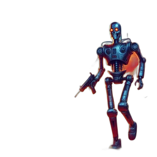 robot, weapon, concept art, comic book art transparent PNG cut-out