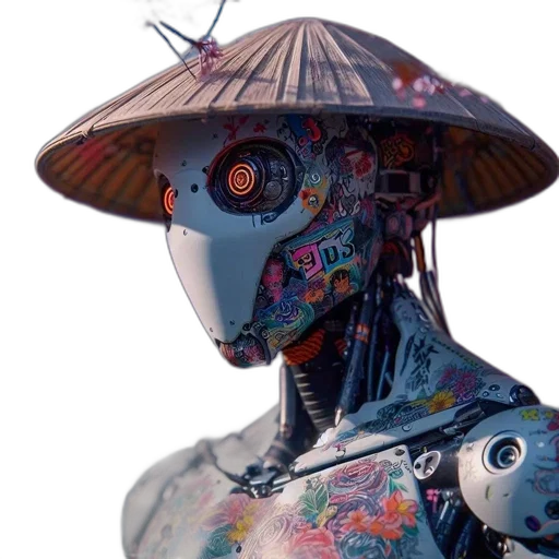 robot, mask, face, staff transparent PNG cut-out