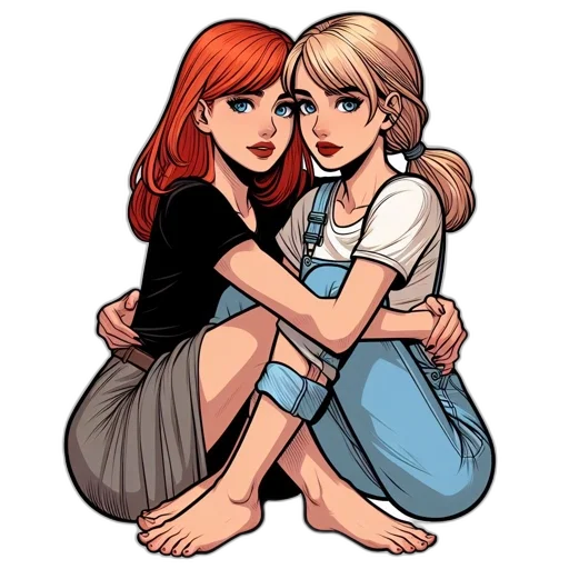 comic book art, cartoon, concept art, pixel art transparent PNG cut-out