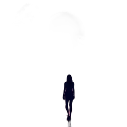 dress, creature, robot, staff transparent PNG cut-out