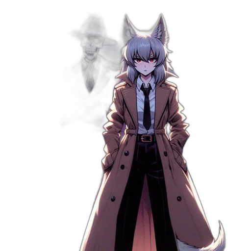 staff, jacket, animal, creature transparent PNG cut-out