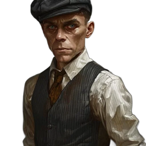 hat, face, staff, jacket transparent PNG cut-out