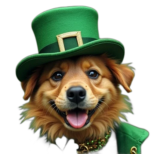 hat, funny, irish, prove transparent PNG cut-out