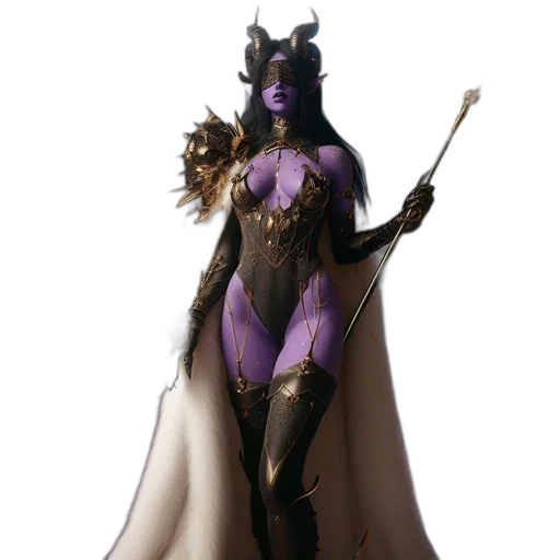 staff, concept art, fantasy art, 3d render transparent PNG cut-out