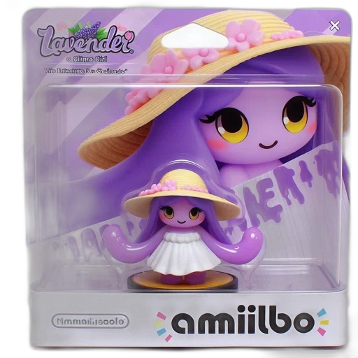 hat, amiibo, named, lavender transparent PNG cut-out