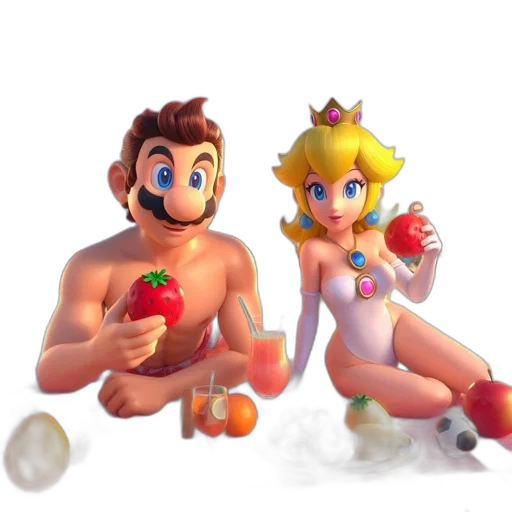 crown, food, concept art, 3d render transparent PNG cut-out