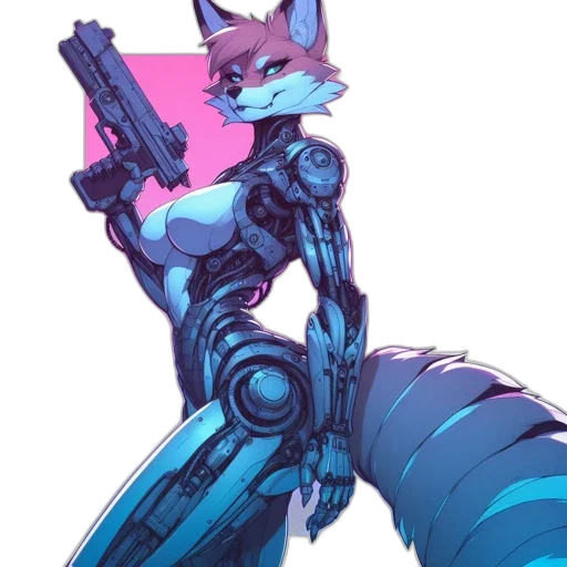 weapon, robot, staff, animal transparent PNG cut-out