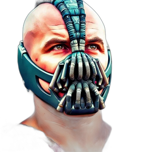mask, face, robot, creature transparent PNG cut-out