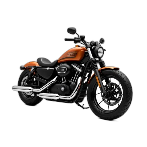 photorealistic, 3d render, harley, davidson transparent PNG cut-out