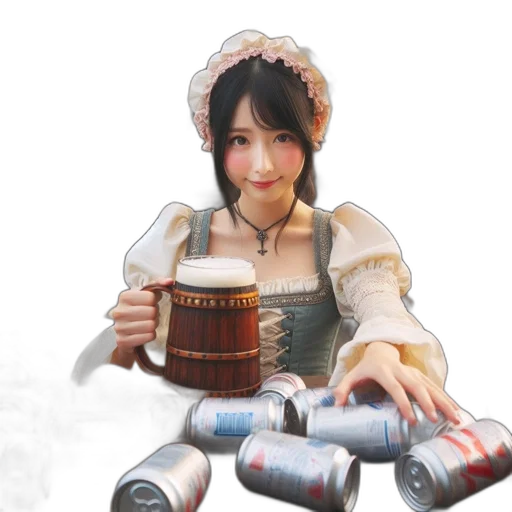robot, weapon, bottle, photorealistic transparent PNG cut-out