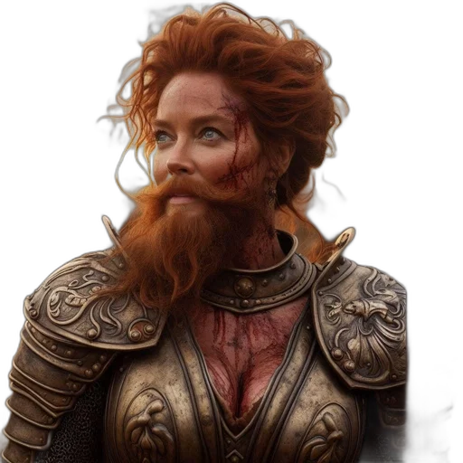 face, fantasy art, concept art, photorealistic transparent PNG cut-out