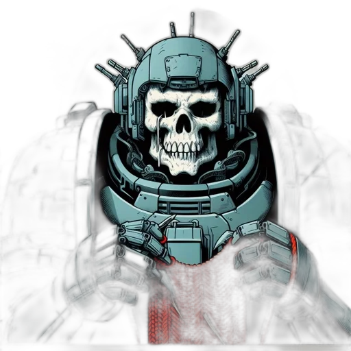 robot, face, mask, weapon transparent PNG cut-out