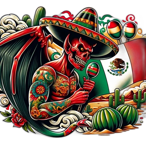 elaborate, illustration, presents, demonic transparent PNG cut-out