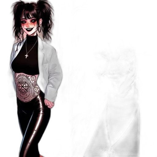jacket, creature, concept art, comic book art transparent PNG cut-out