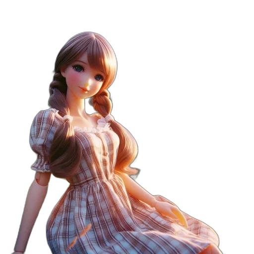 dress, robot, face, staff transparent PNG cut-out