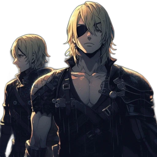 weapon, jacket, mask, sword transparent PNG cut-out