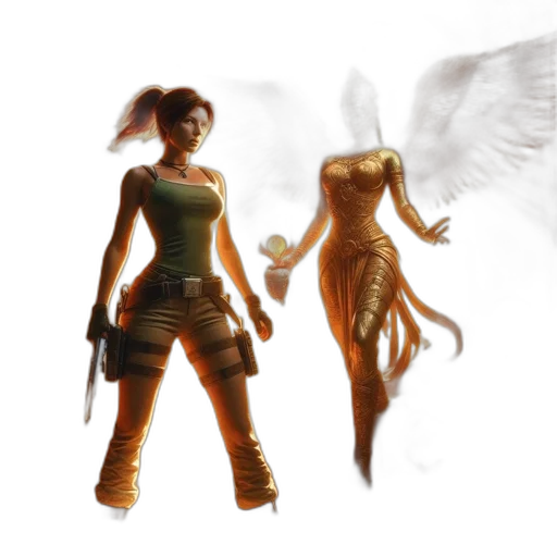concept art, fantasy art, 3d render, pixel art transparent PNG cut-out