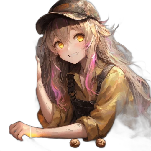hat, face, staff, dragon transparent PNG cut-out