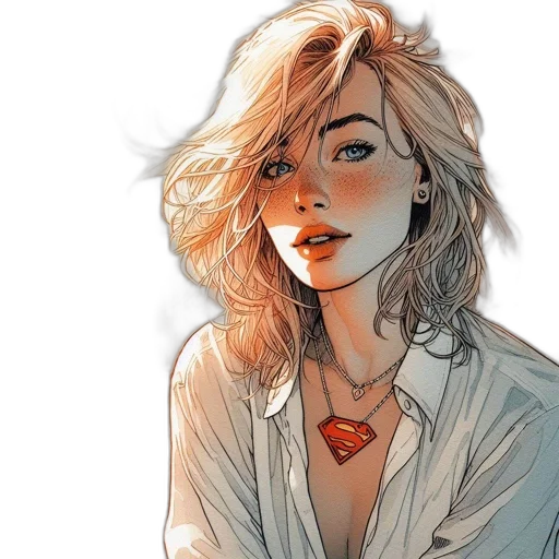 comic book art, concept art, fantasy art, cartoon transparent PNG cut-out