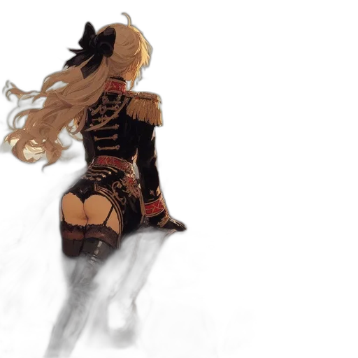 mask, dress, hair, creature transparent PNG cut-out