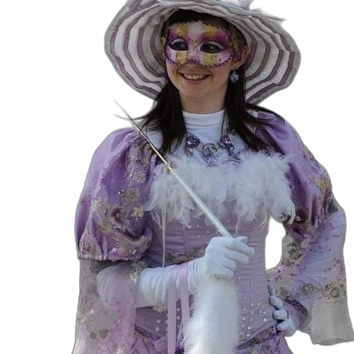 staff, dress, mask, hat transparent PNG cut-out