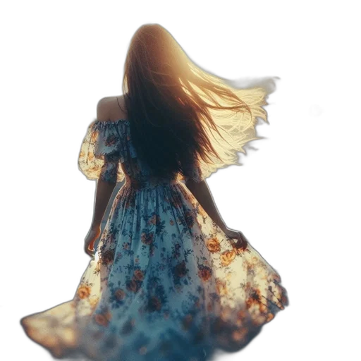 dress, hair, crown, flower transparent PNG cut-out