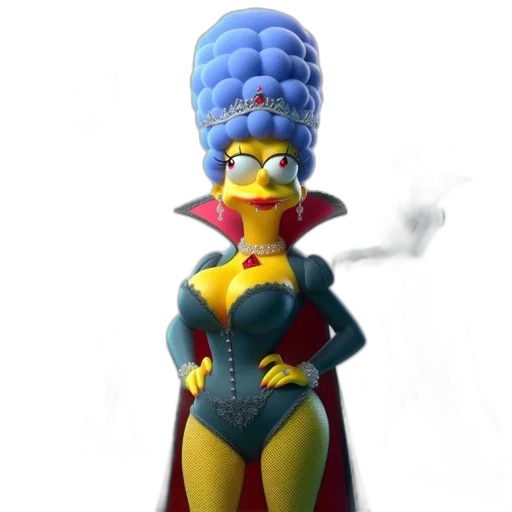 crown, hat, dress, staff transparent PNG cut-out