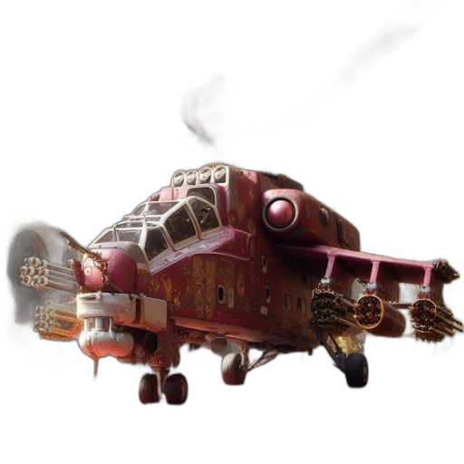 weapon, dragon, robot, 3d render transparent PNG cut-out