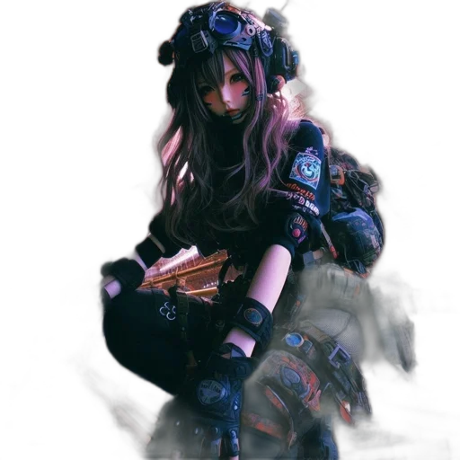 weapon, mask, jacket, dress transparent PNG cut-out