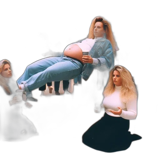 hair, furniture, dress, shoes transparent PNG cut-out