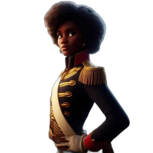 staff, crown, jacket, hair transparent PNG cut-out