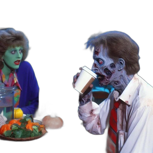 food, mask, concept art, vaporwave transparent PNG cut-out