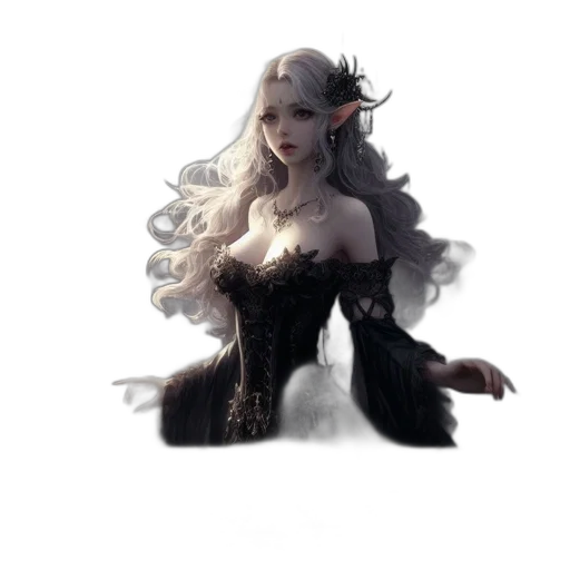 dragon, dress, staff, creature transparent PNG cut-out