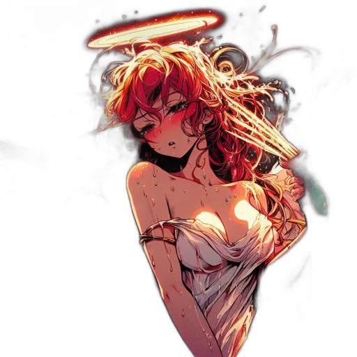 dress, comic book art, concept art, anime transparent PNG cut-out