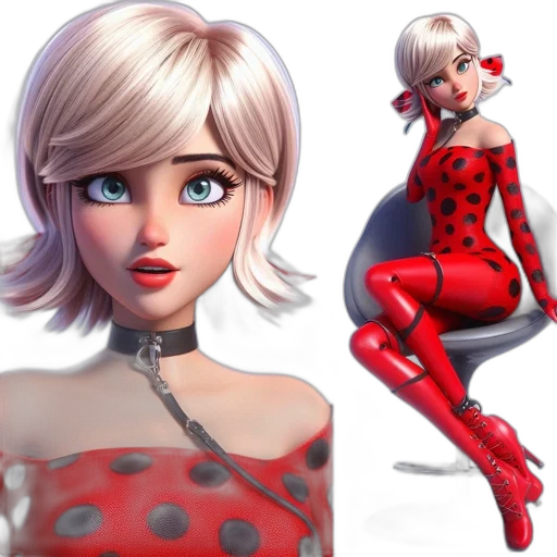 dress, concept art, 3d render, comic book art transparent PNG cut-out