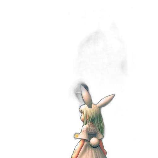 dress, staff, creature, mask transparent PNG cut-out
