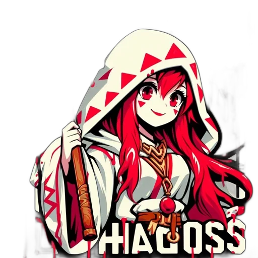 hat, staff, dress, weapon transparent PNG cut-out