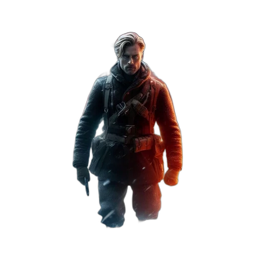 jacket, weapon, face, mask transparent PNG cut-out