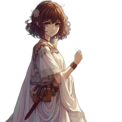 dress, sword, staff, weapon transparent PNG cut-out