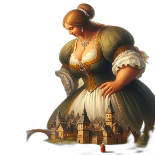 dress, concept art, fantasy art, oil painting transparent PNG cut-out