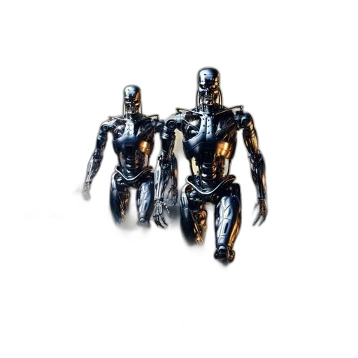 robot, comic book art, concept art, 3d render transparent PNG cut-out