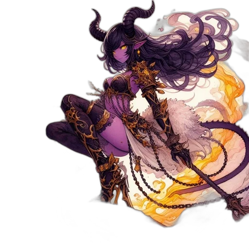 staff, dragon, hair, concept art transparent PNG cut-out