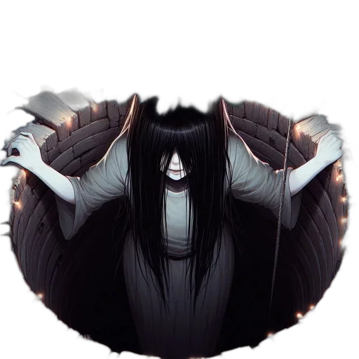 mask, creature, hair, face transparent PNG cut-out