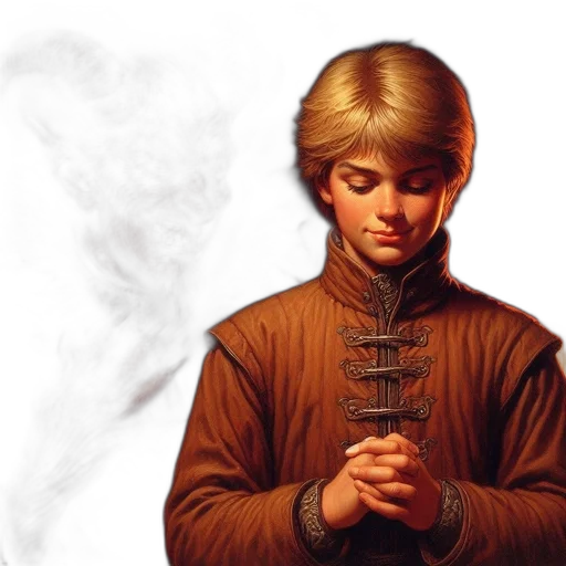 jacket, sword, staff, fantasy art transparent PNG cut-out