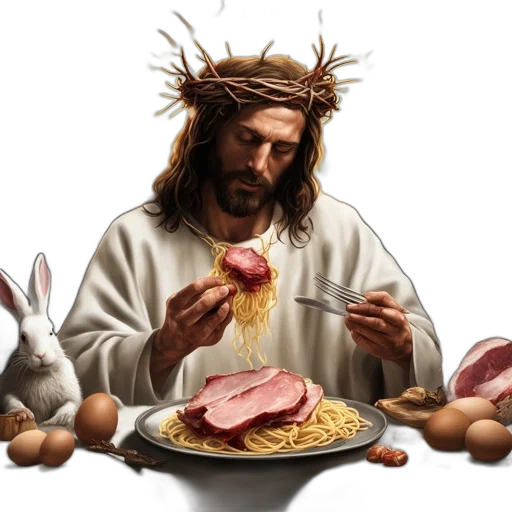 food, animal, photorealistic, man transparent PNG cut-out