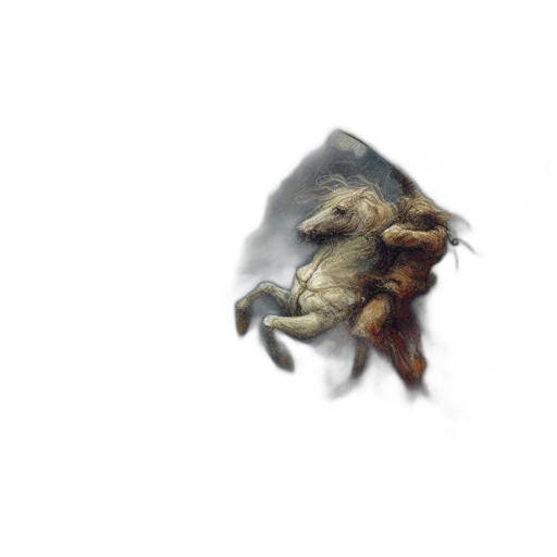 dragon, hair, creature, mask transparent PNG cut-out