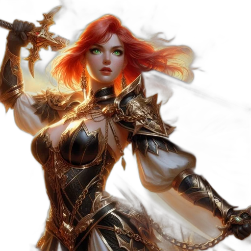fantasy art, concept art, comic book art, photorealistic transparent PNG cut-out