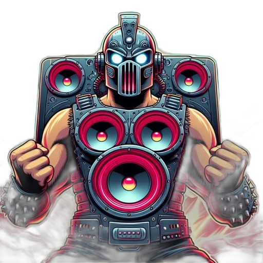 robot, comic book art, concept art, cyberpunk transparent PNG cut-out