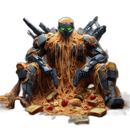robot, food, creature, concept art transparent PNG cut-out