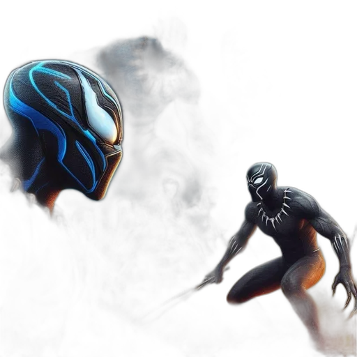 mask, concept art, fantasy art, 3d render transparent PNG cut-out